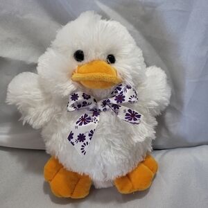 Seasonal Sensations White Duck Chick Plush 8 Inch Stuffed Animal Toy Easter